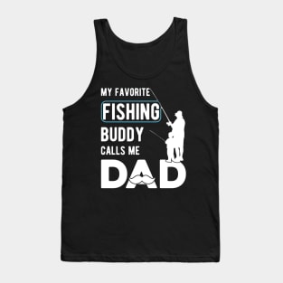 Father's Day funny Dad jokes Fishing quote Tank Top